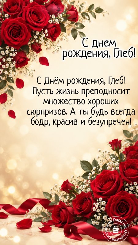 Открытка с днём рождения — с чудесным праздником