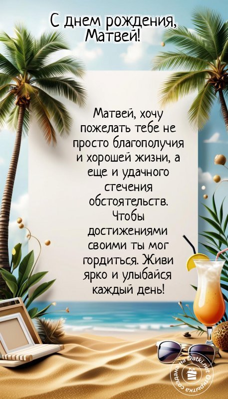 Открытка с днём рождения — с чудесным праздником