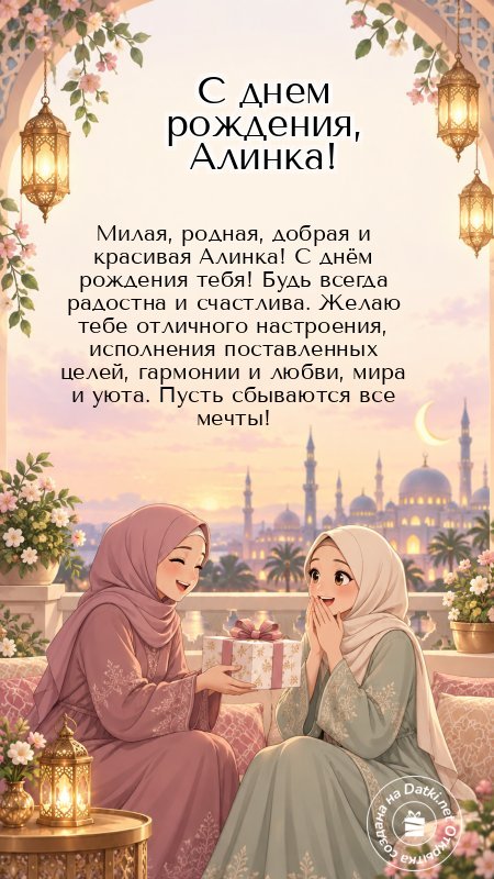 Открытка с днём рождения — счастья и здоровья