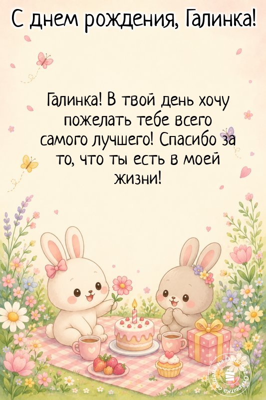 Изображение с днём рождения — пусть год будет счастливым